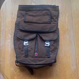 USA-made CHROME Industries Pawn Rolltop Backpack ballistic nylon lumbar support